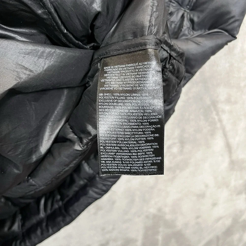 The North Face Thermoball Vest Mens 2XL Black Quilted Puffer Full Zip